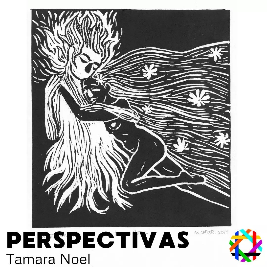 De acordo com a geometria, cada reta é composta por infinitos pontos alinhados, sendo ainda  ilimitada nos dois sentidos. Essa afirmação para você já passou da idade escolar e está abarrotado das diversas obrigações do dia a dia, talvez seja pontual, ainda mais se o teu trabalho não exige a necessidade de  desenhar retas. Muito mais ineficaz ainda parece pensar nesses infinitos pontos se nos lembrarmos que para materializar uma reta é necessário um objeto com a borda reta, uma régua, e não o trabalho exaustivo de ligar infinitos pontos de onde você saiu até onde quer chegar. 
Agora, será que em nenhum dos segundos até aqui você não se instigou a tentar imaginar por quantas retas qualquer objeto na tua frente poderia ser formado? Será que essa afirmação nos coloca no caminho de enxergar vários pontos ligados para compreender o processo de formação de várias retas ilusórias? E quando dentro destes pensamentos muitas vezes nos pegamos tentando contar quantas retas de infinitos pontos seriam necessárias para formar o que nos rodeiam? Quantas retas perpassam o ponto que ajuda formar uma reta? Quais as diferentes direções que um ponto, dos infinitos que contém uma reta podem abrigar? E se a reta é torta? Não diagonal,mas torta, a afirmação consegue ainda se sustentar? 
E se os infinitos pontos que formam as retas forem ambivalentes e aí passaremos a ter infinitas perguntas de várias perspectivas sobre os pontos e  retas? 
De quantas formas dá para enxergar? 
Na edição da Revista Trama desta semana temos a exposição “Perspectiva” de Tamara Noel, não é sobre retas, mas sobre rever, reavaliar e perceber ao externo em quantos o nosso olhar desdobra e nos convence,  nos permitindo enxergar, e endossando  Van Gogh: “A arte é para confortar aqueles que estão quebrados pela vida”.